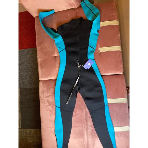 Hevto Wetsuit Neoprene Wet Suit Back Front Zip in Cold Water - Picture 1 of 9